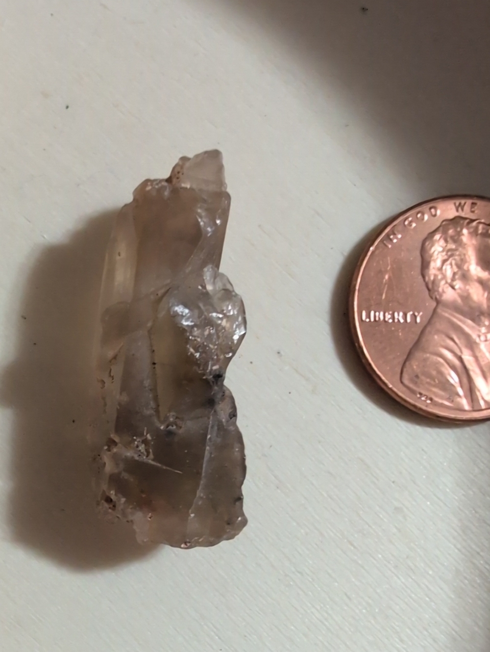 Smoky Fire Quartz Crystal Point - Natural Record Keeper Lemurian